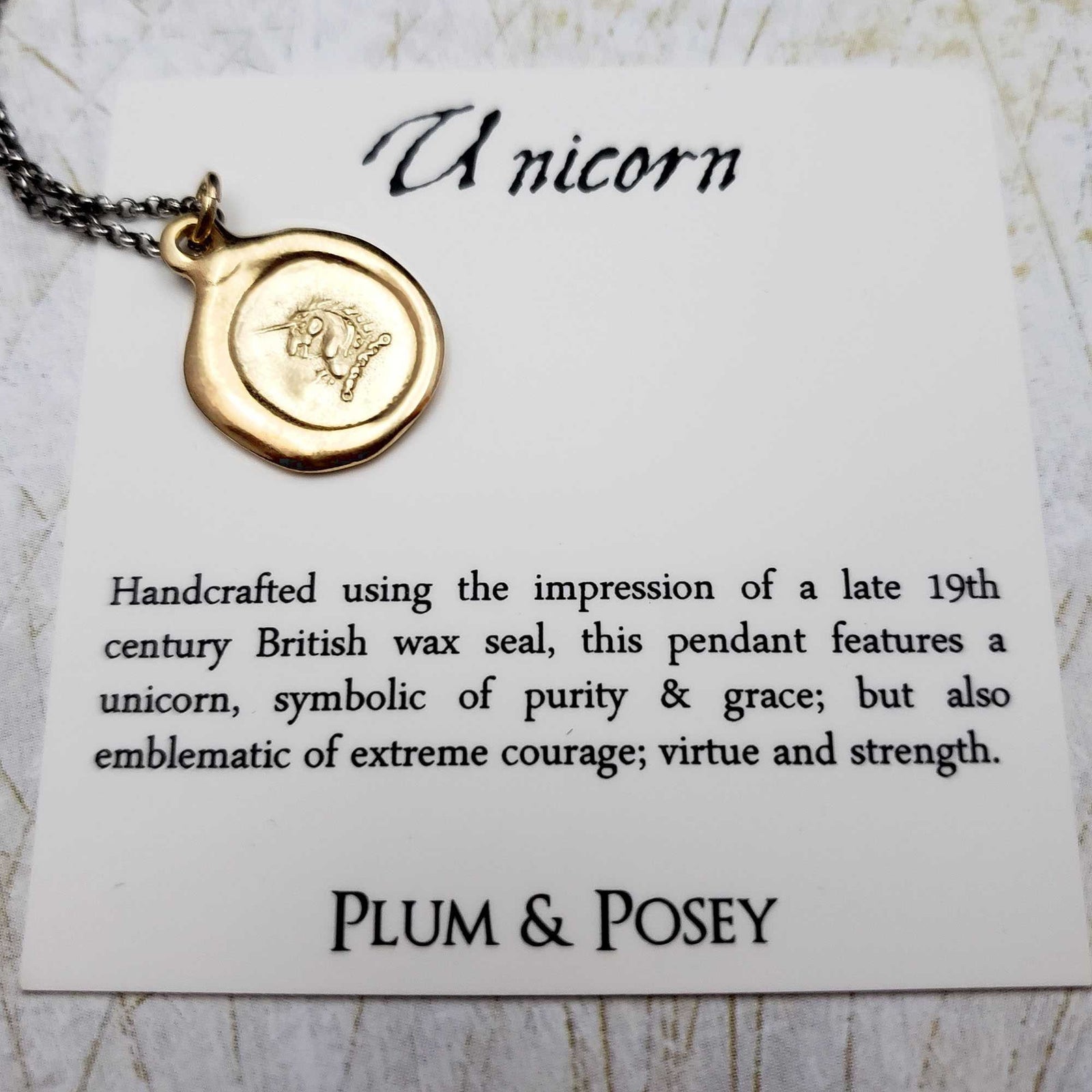 Unicorn in Gold Vermeil