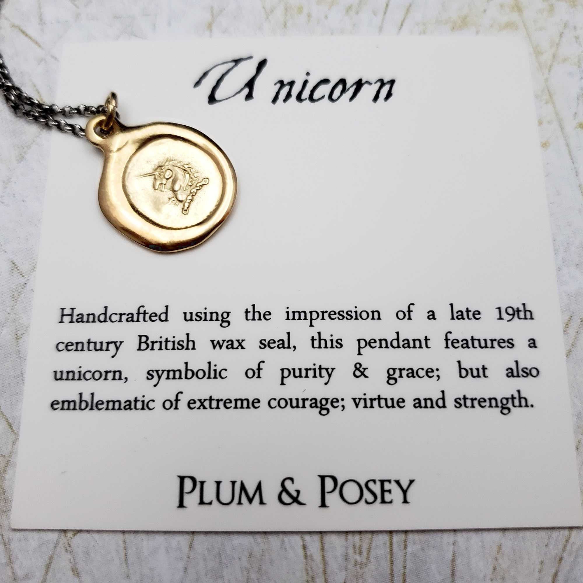 Unicorn in Gold Vermeil