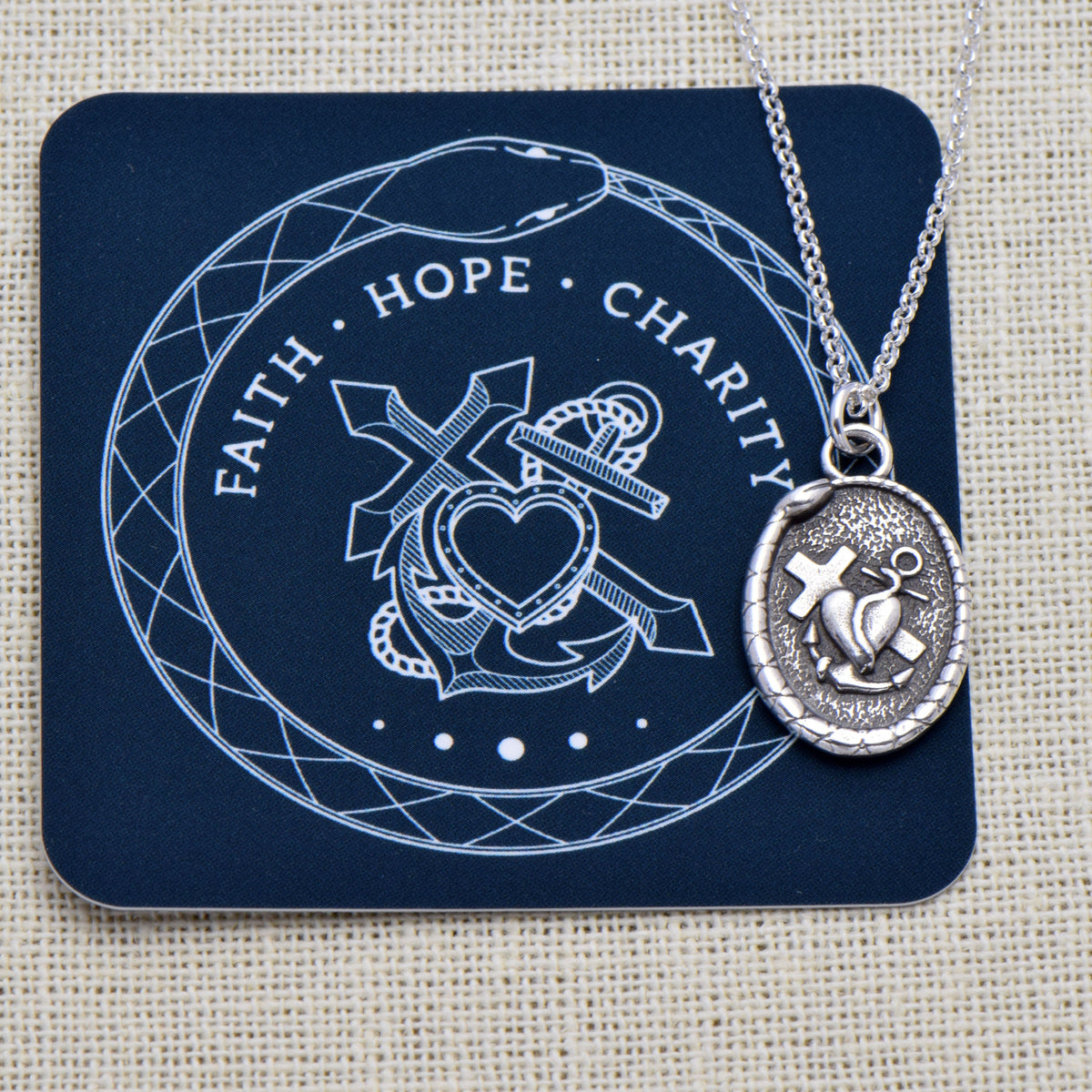 Faith, Hope &amp; Charity - Heart, Cross and Anchor
