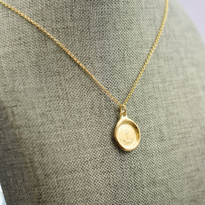 Anchor - Keep Hope in Gold Vermeil