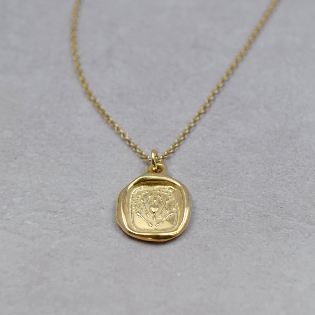 One True Love - One Only Wounds Me in Gold Vermeil