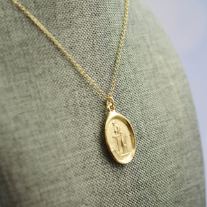 Hope and Faith - Lady of the Sea in Gold Vermeil