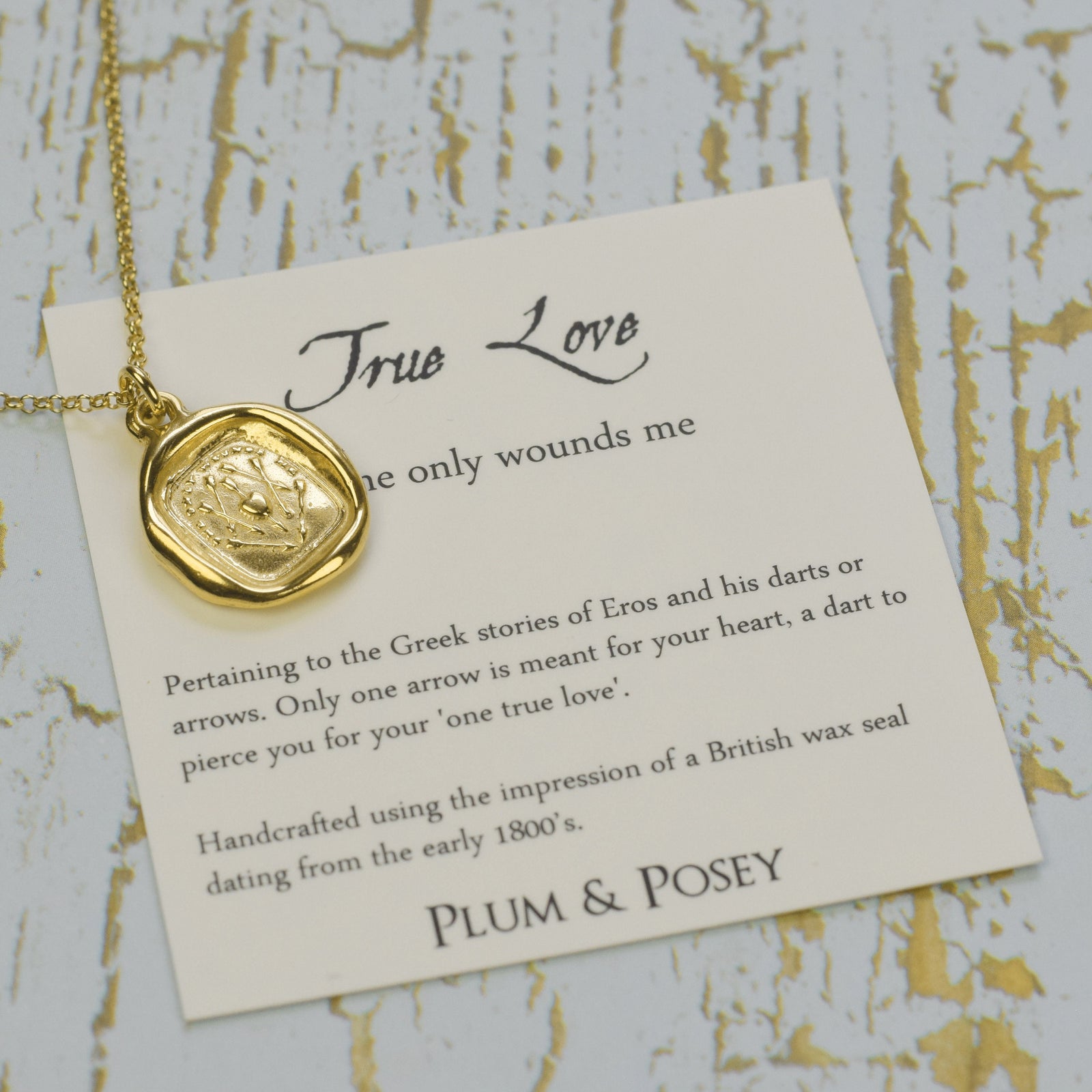 One True Love - One Only Wounds Me in Gold Vermeil