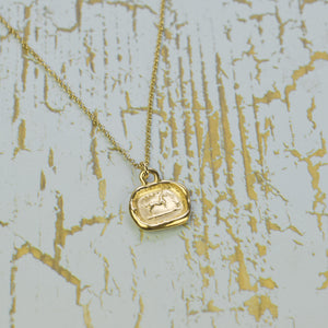 Blest Horse - Protection and good fortune in Gold Vermeil
