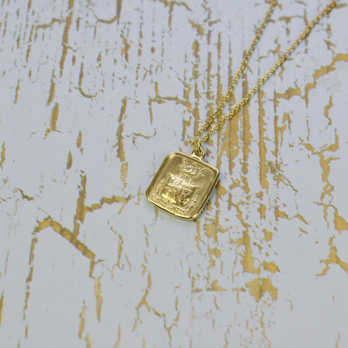 Truth Prevails - Wheat and Crown in Gold Vermeil