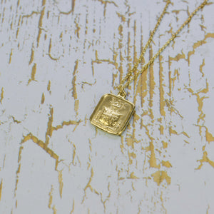 Truth Prevails - Wheat and Crown in Gold Vermeil