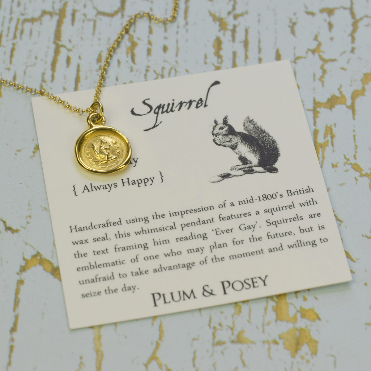 Squirrel - Ever Gay in Gold Vermeil