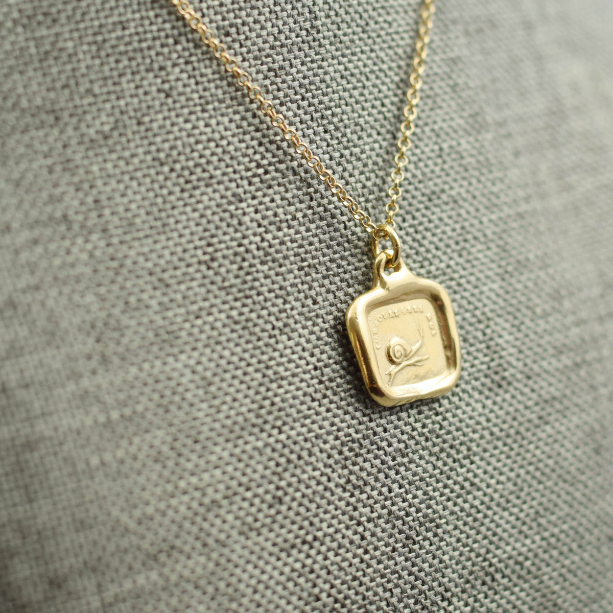 Snail  - Always at Home in Gold Vermeil