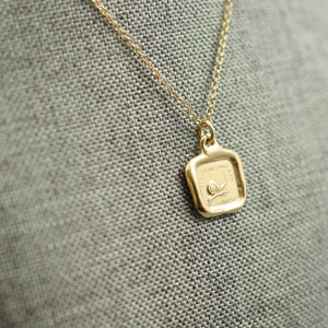 Snail  - Always at Home in Gold Vermeil