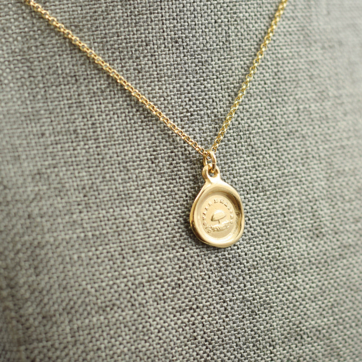 Toadstool - Young but Mature in Gold Vermeil