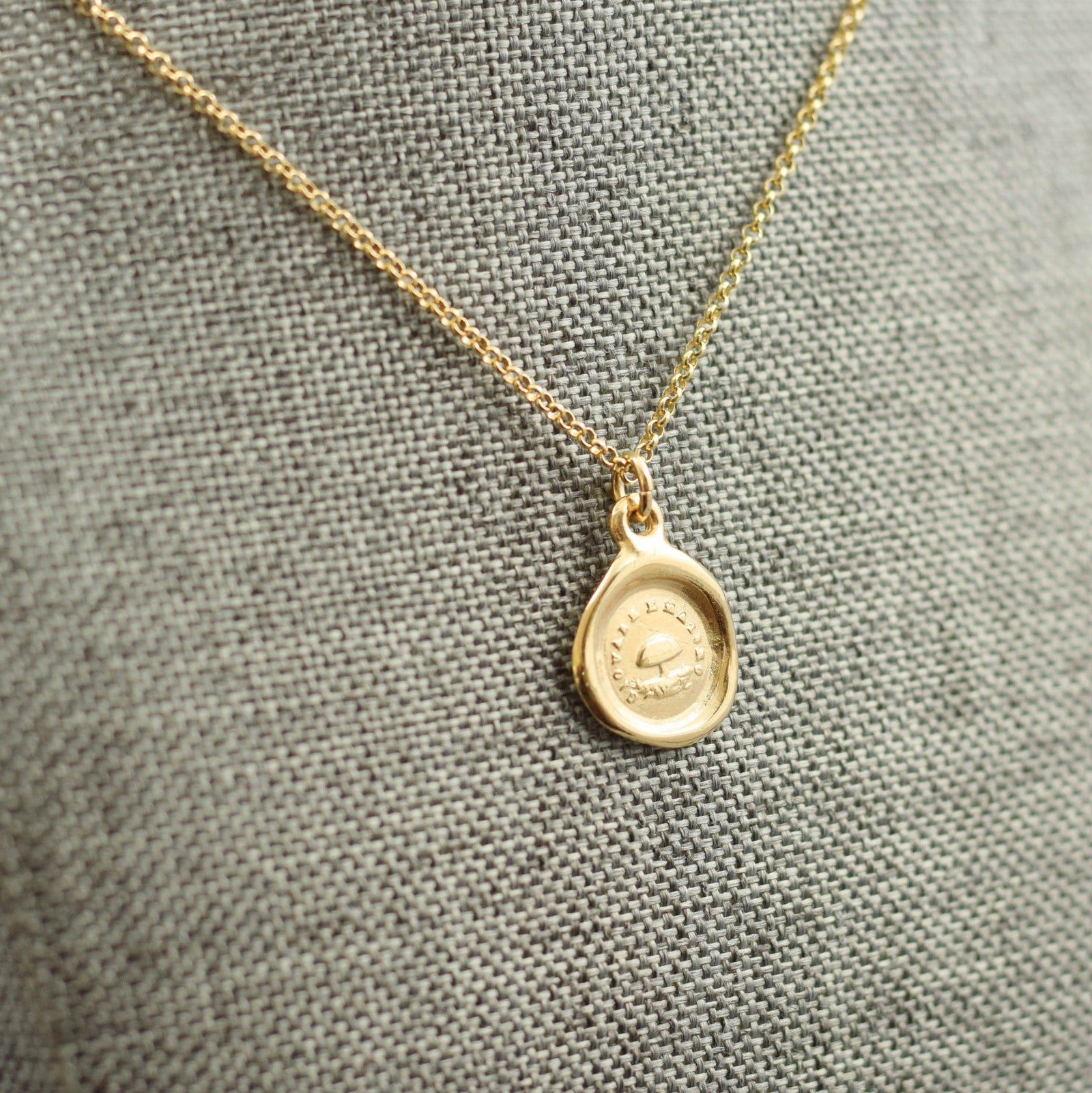 Toadstool - Young but Mature in Gold Vermeil