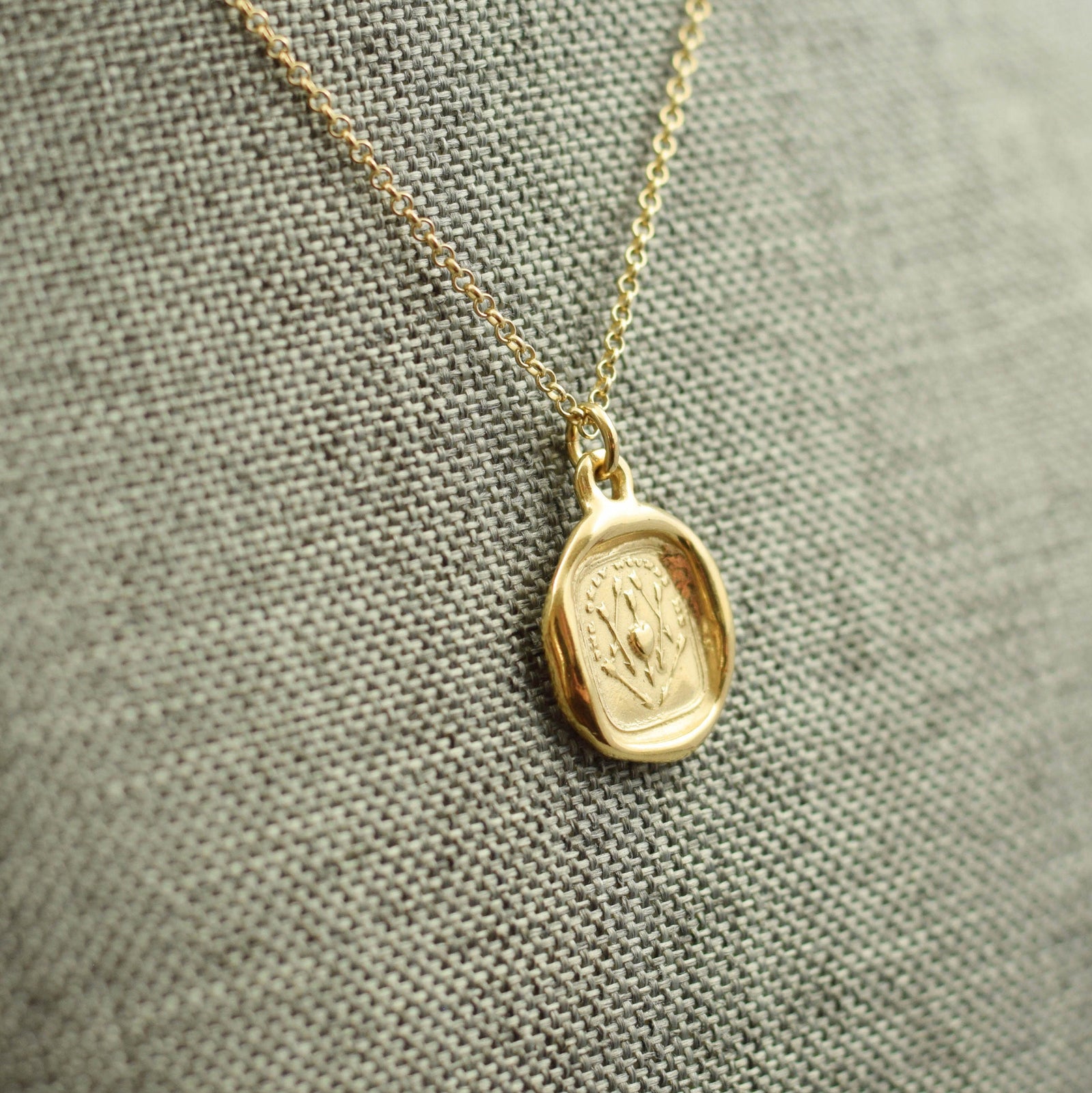 One True Love - One Only Wounds Me in Gold Vermeil