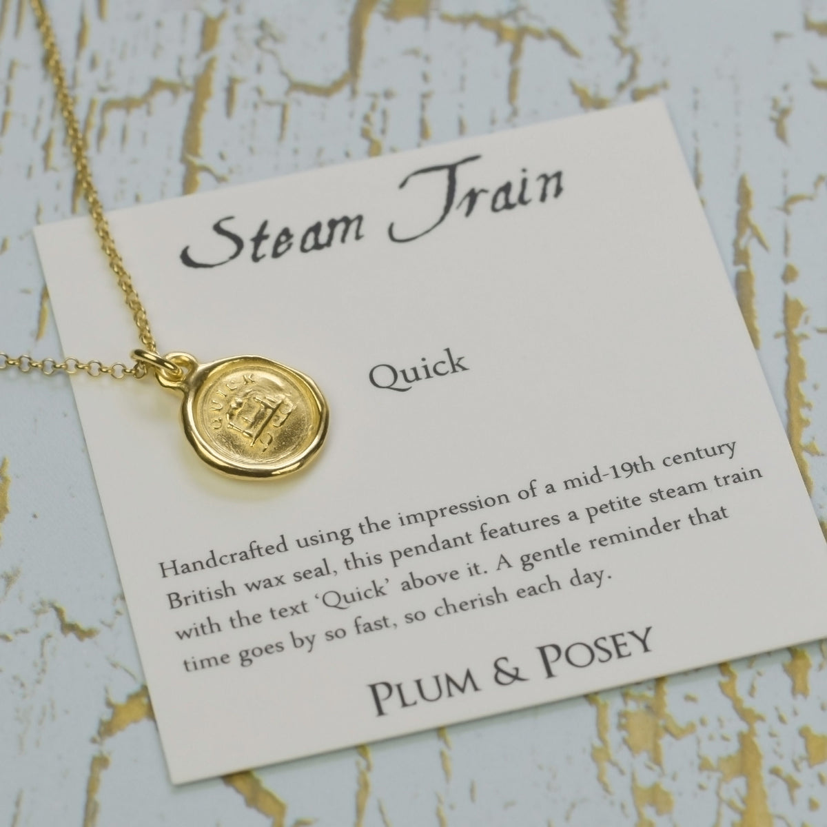 Steam Train - Quick in Gold Vermeil