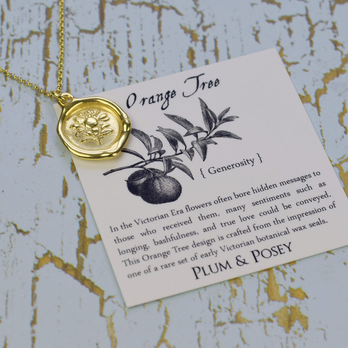 Orange Tree - Generosity in Gold Vermeil