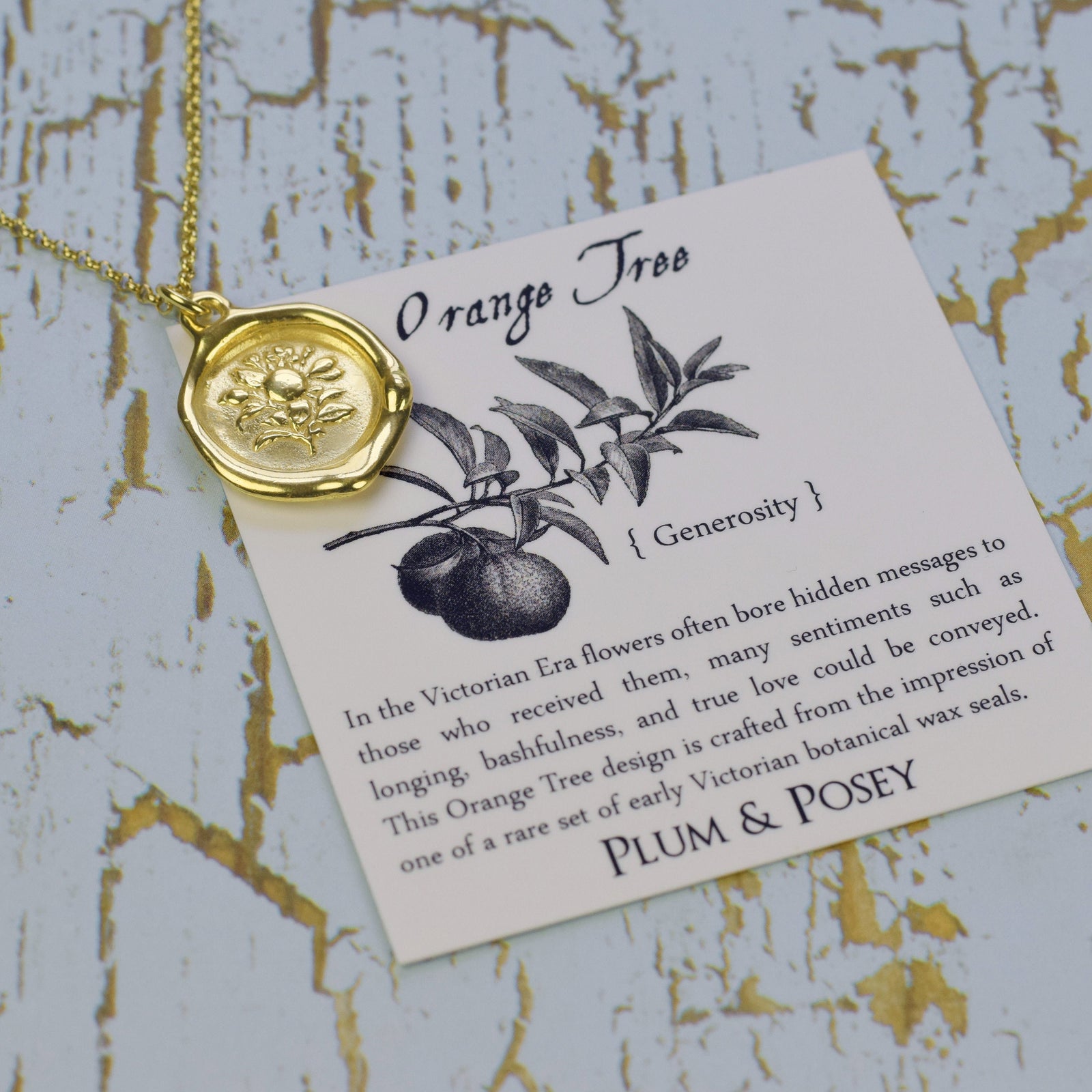 Orange Tree - Generosity in Gold Vermeil