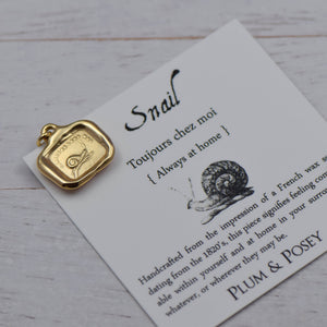 Snail  - Always at Home in Gold Vermeil