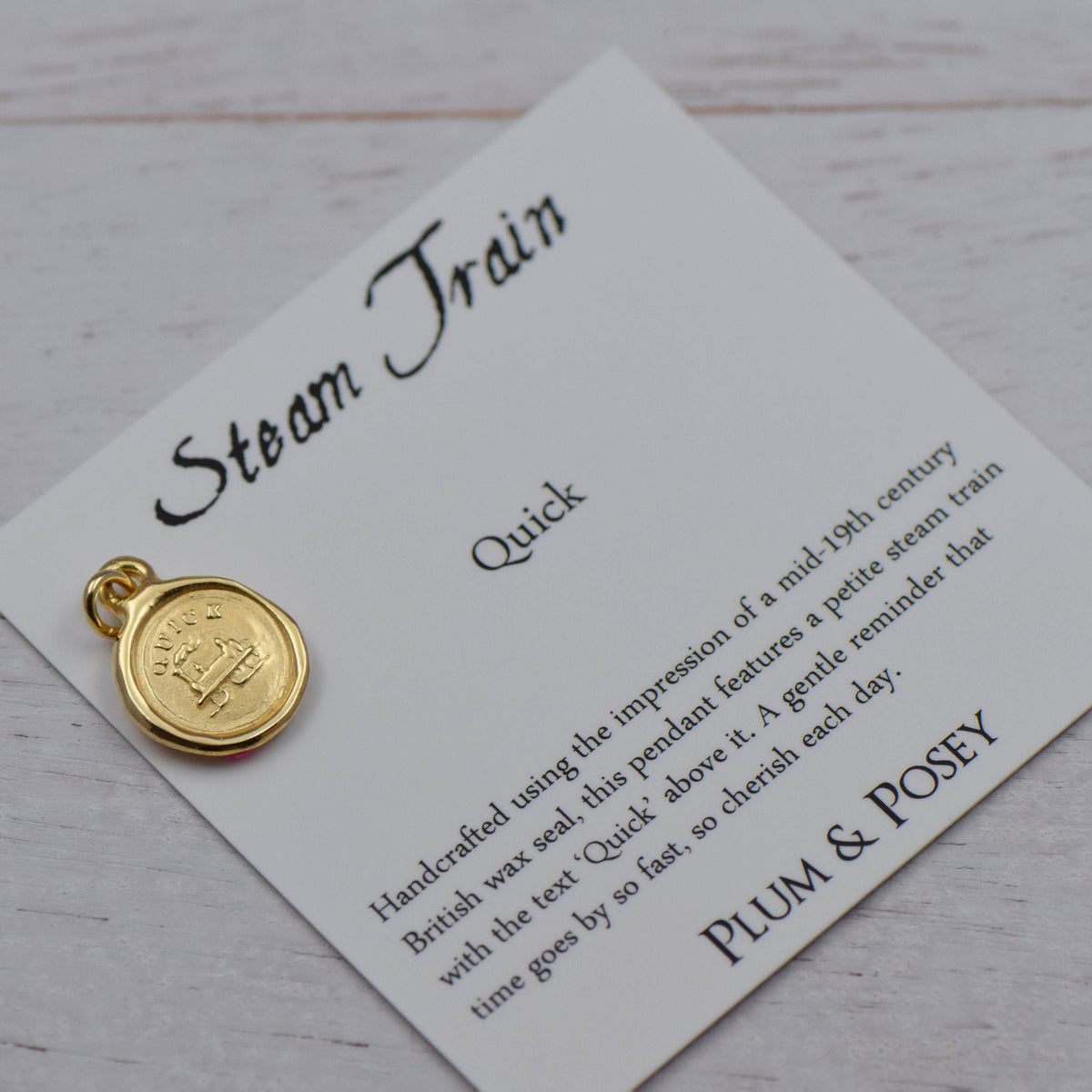 Steam Train - Quick in Gold Vermeil