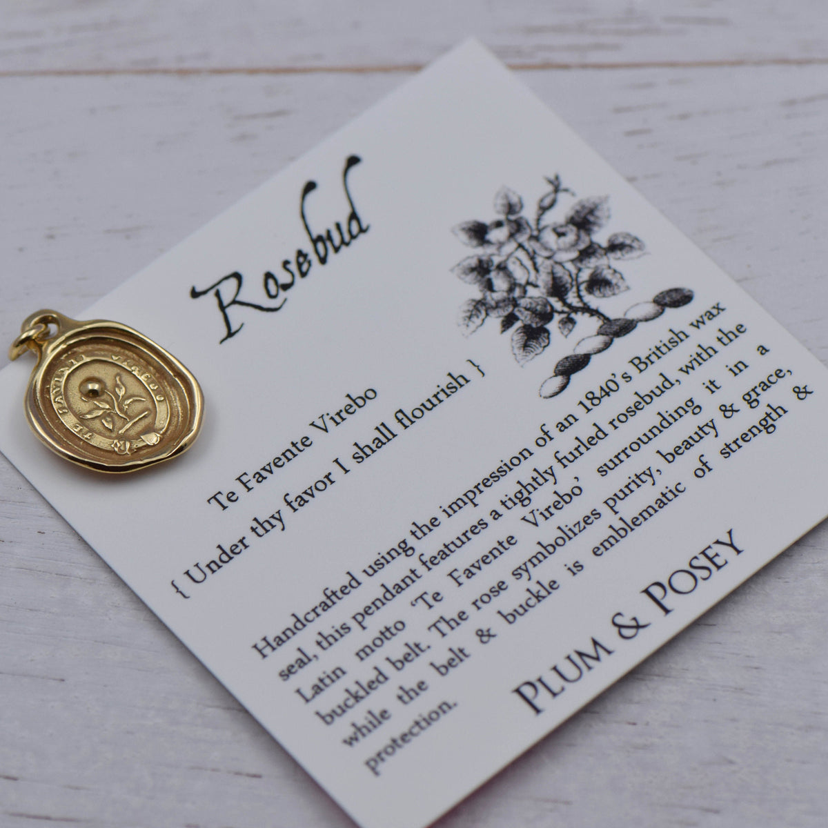 Rosebud - Under thy favors I shall flourish in gold vermeil