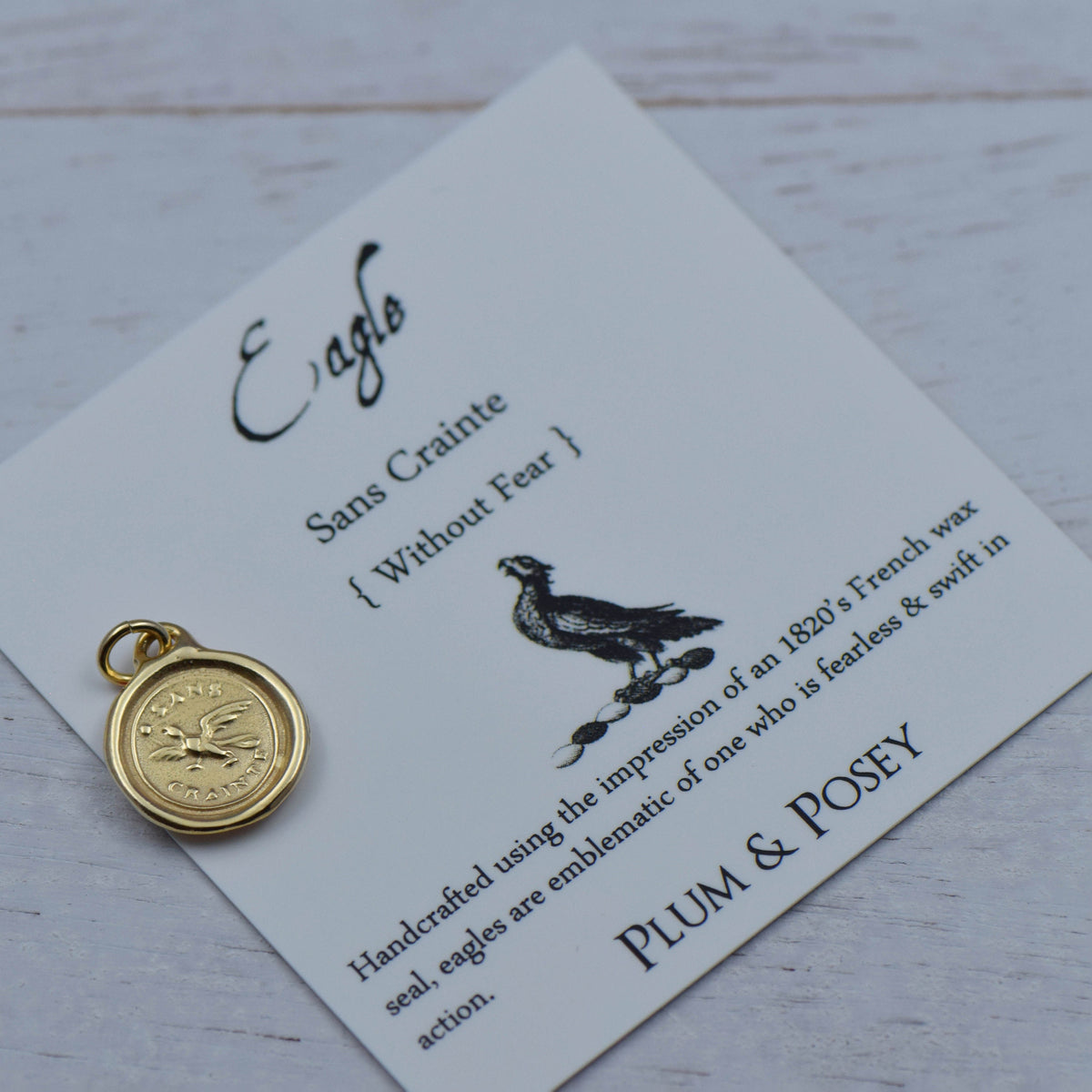 Fearless - Victorian Eagle in Gold Vermeil