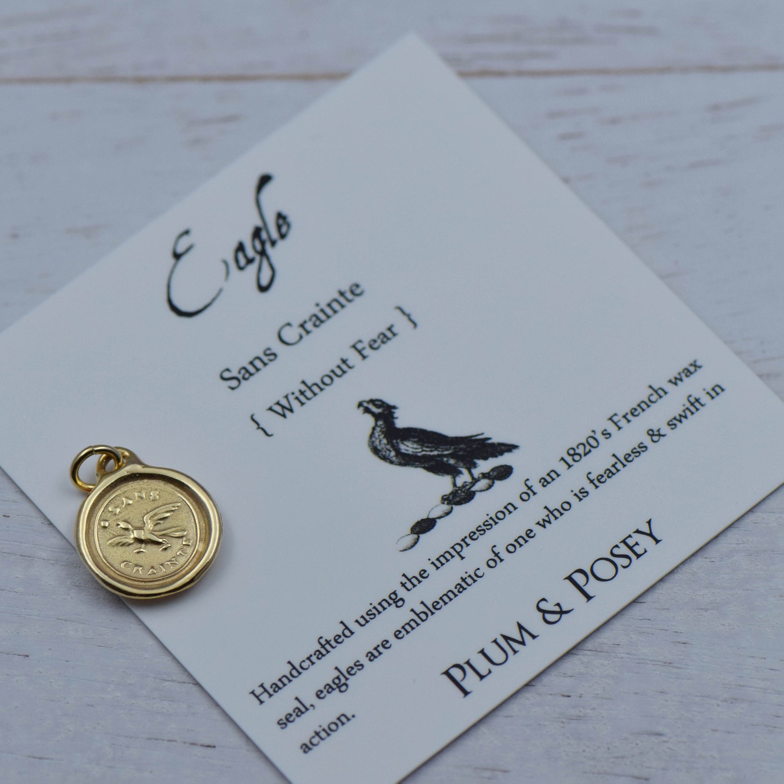 Fearless - Victorian Eagle in Gold Vermeil
