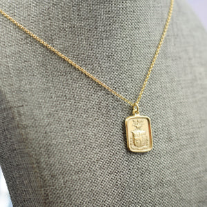 Truth Prevails - Wheat and Crown in Gold Vermeil