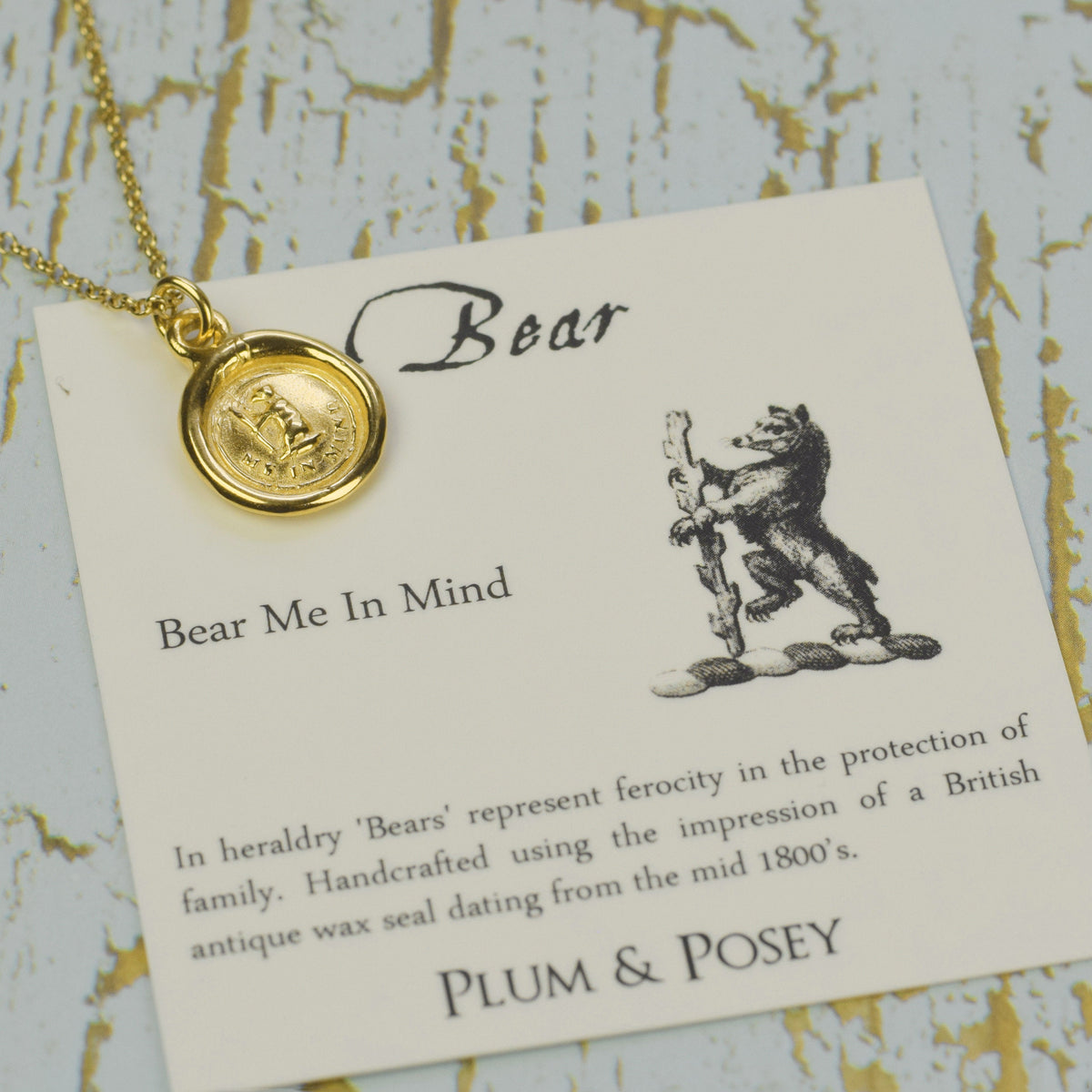 Bear - Bear me in mind in Gold Vermeil