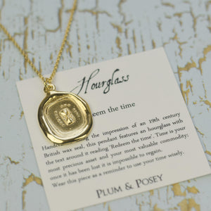 Hourglass - Redeem the time in Gold Vermeil