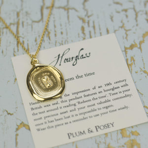Hourglass - Redeem the time in Gold Vermeil