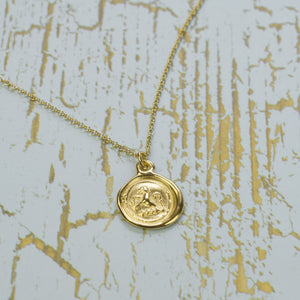 Lion Crosslet Fitchee in Gold Vermeil