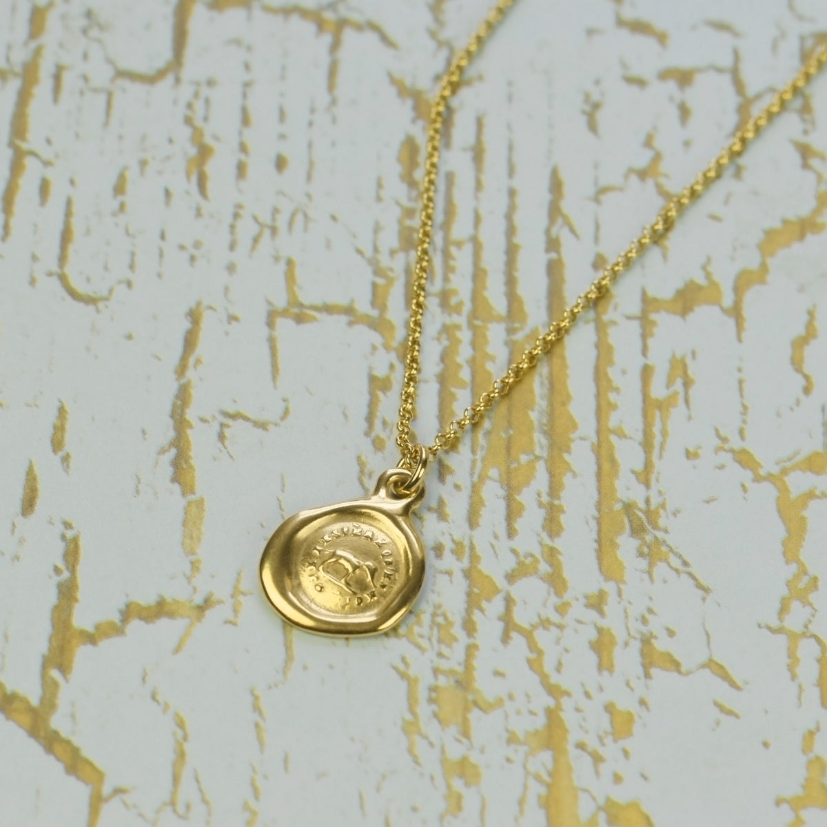Elephant - I Trust in Myself in Gold Vermeil