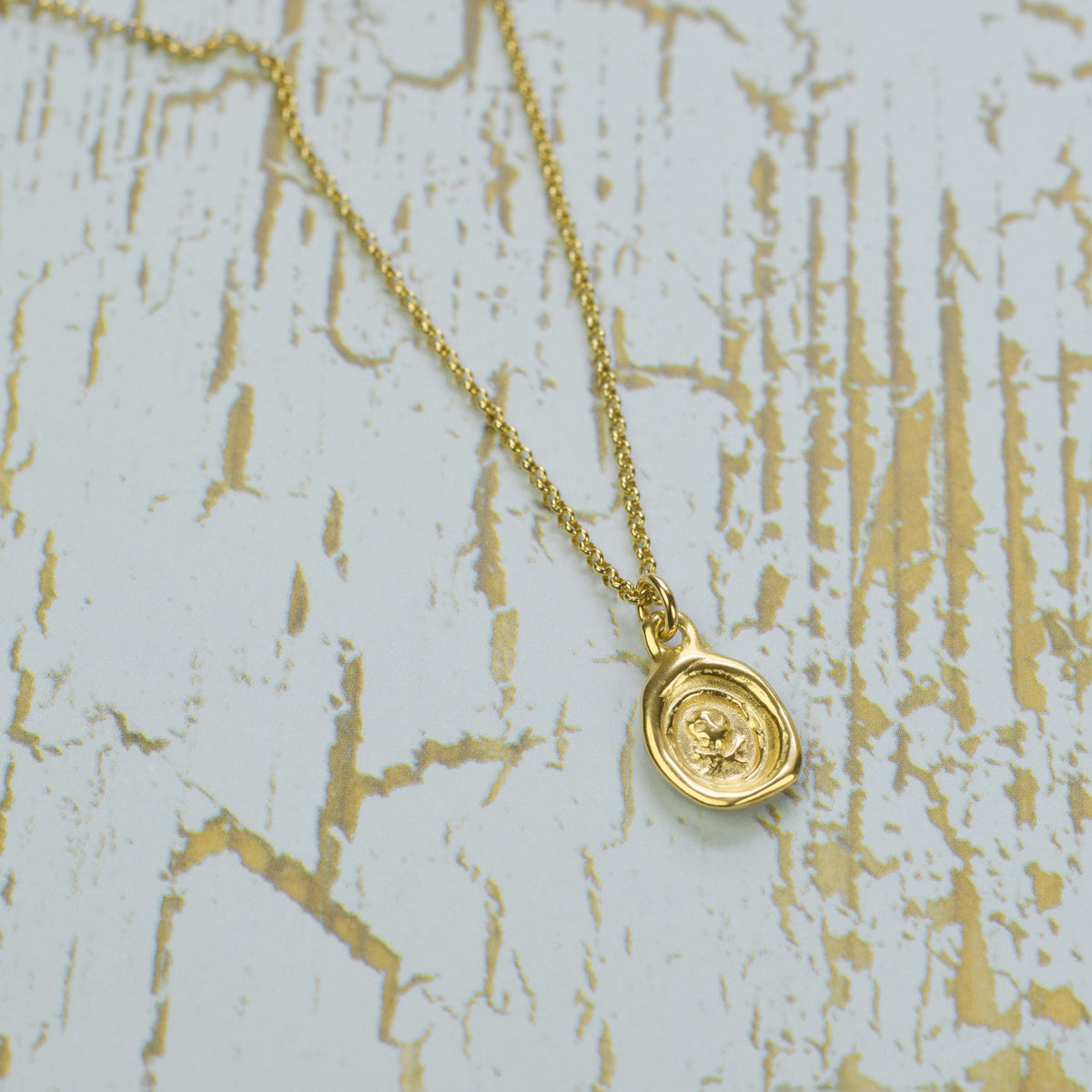 Skull and Crossbones - Memento Mori in Gold Vermeil
