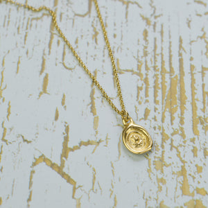 Skull and Crossbones - Memento Mori in Gold Vermeil