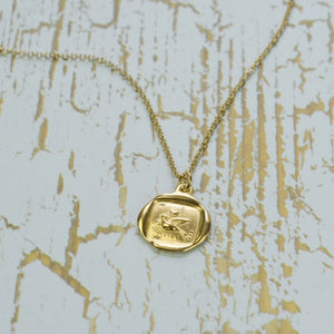 Dove - I Bring Peace in Gold Vermeil Dove