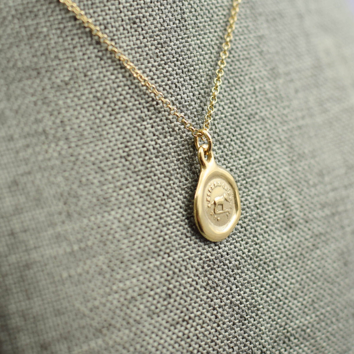 Elephant - I Trust in Myself in Gold Vermeil