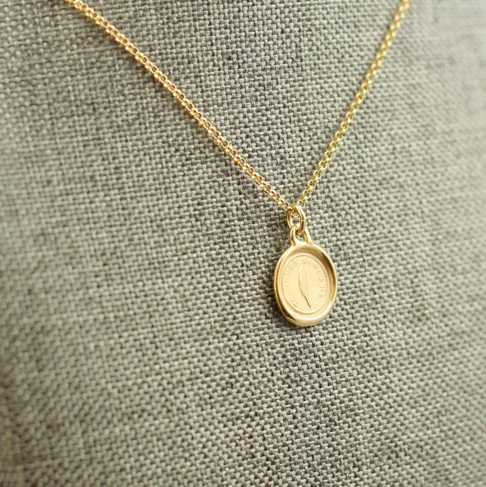 Feather - Always Sincere Feather in Gold Vermeil