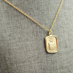 Truth Prevails - Wheat and Crown in Gold Vermeil