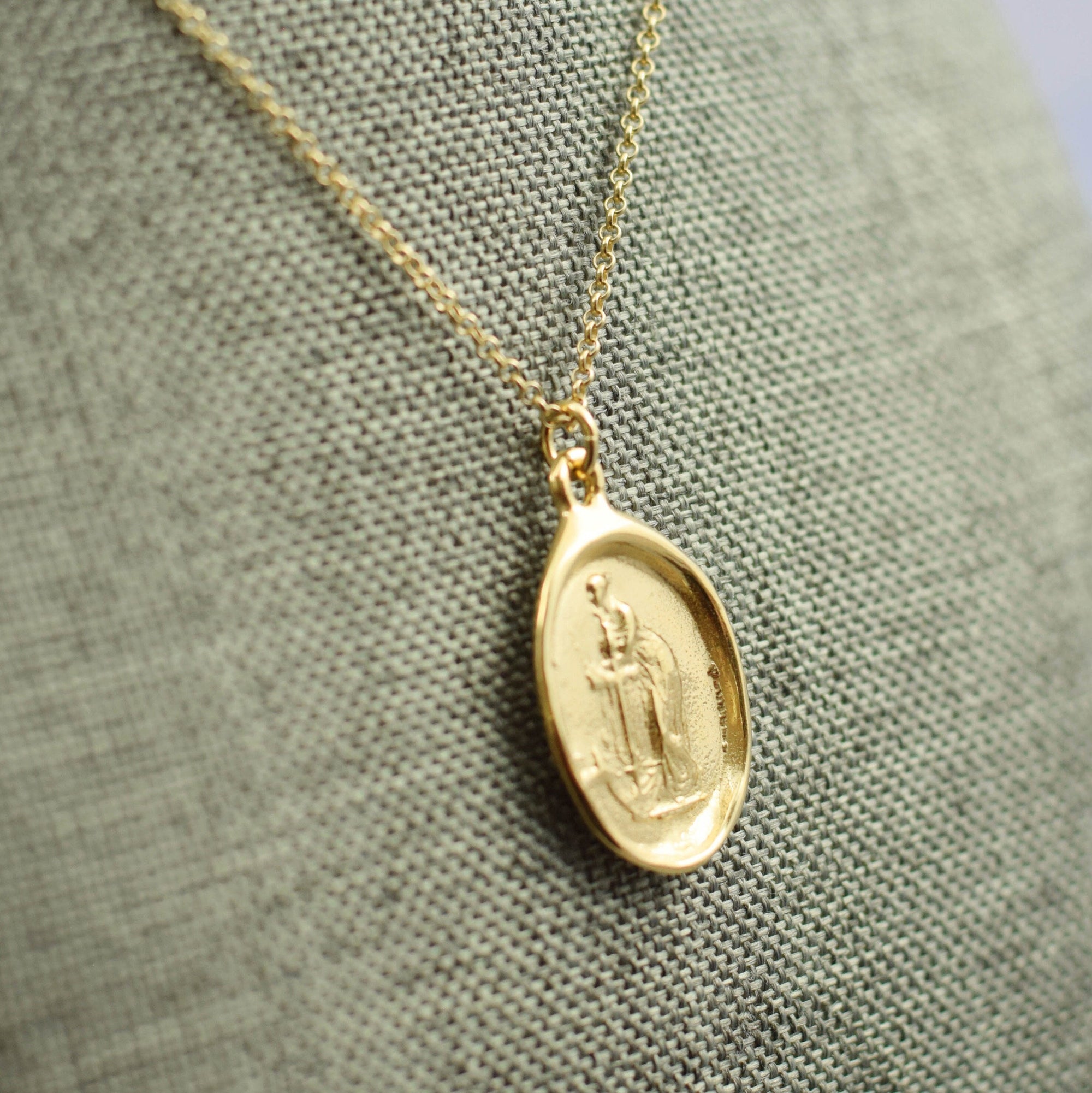 Hope and Faith - Lady of the Sea in Gold Vermeil