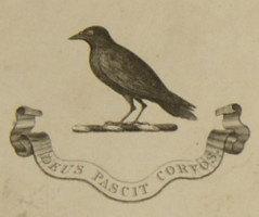 God Feeds the Ravens Wax Seal Necklace - Deus Pascit Corvus