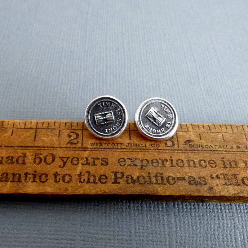 Hope Sustains Me - Victorian Whimsy Anchor Wax Seal Earrings