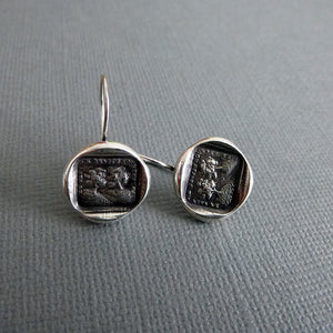 In Vain Destiny Seperates Us - Wax Seal Earrings