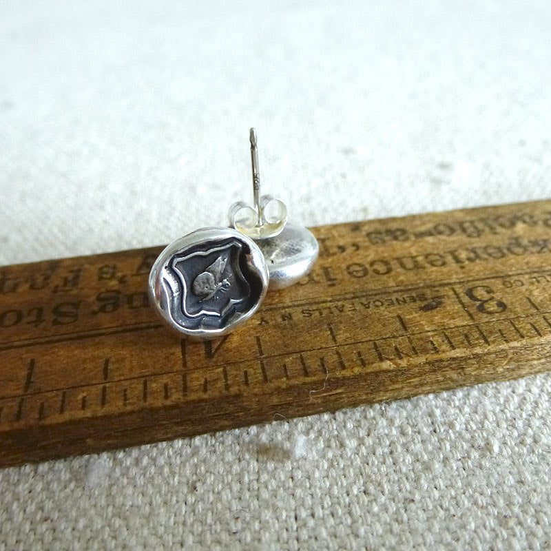 Butterfly Wax Seal Earrings - Psyche Butterfly Jewelry