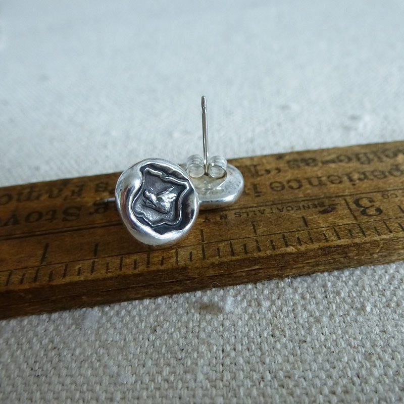 Warrior Wax Seal Earrings