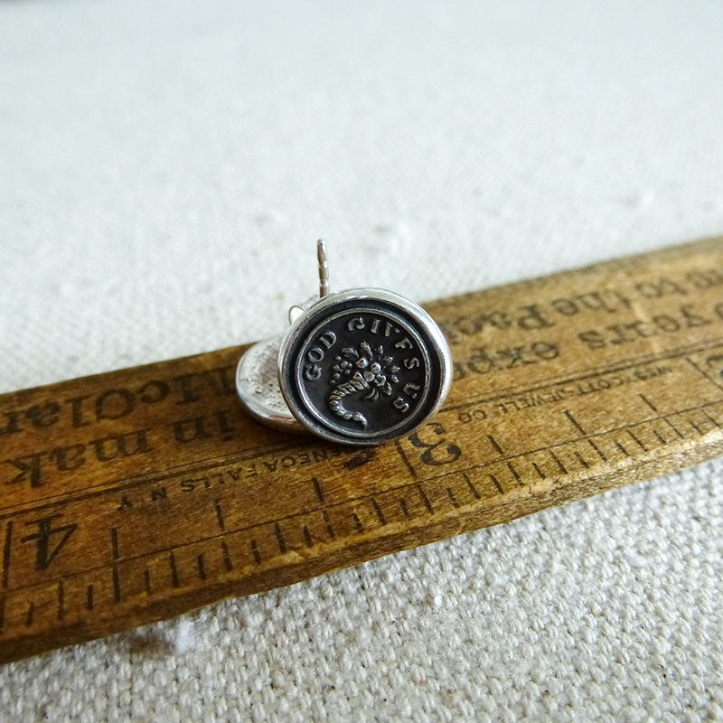 Abundance Wax Seal Earrings - Cornucopia - God Gives us Abundance
