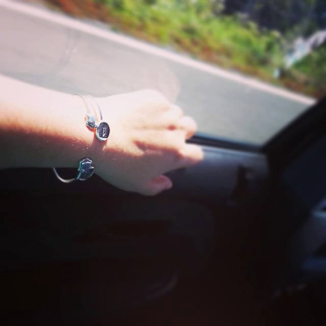 Horse Wax Seal Cuff Bangle Bracelet