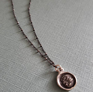 Oxidized Sterling Silver Satellite Chain